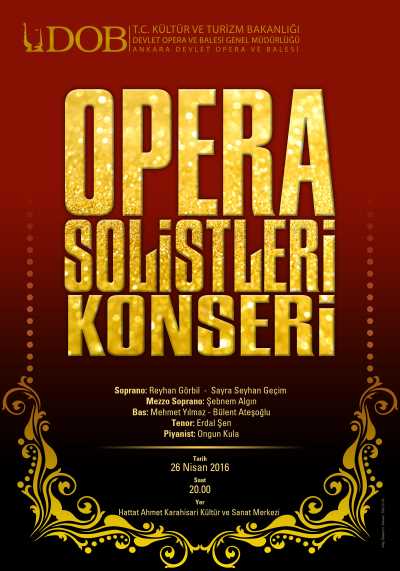Opera Solistleri Konser Afişi